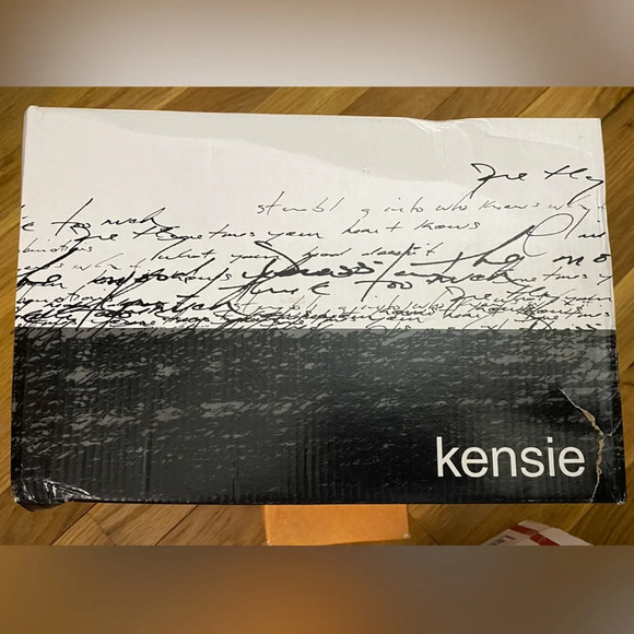 NIB Kensie Rone Platform Sandal Black Size 7.5 - Picture 7 of 8